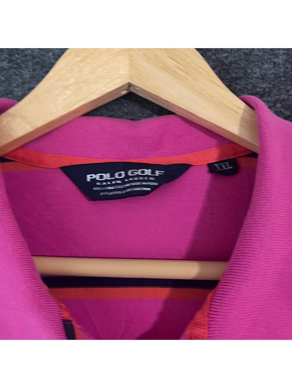 Polo Golf Ralph Lauren Men 2XL Shirt Large Pink Short Sleeve Cotton Collared